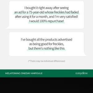 Easy Dew DW-EGF melatoning oneday ampoule 1ML reviews by Vampire Glow