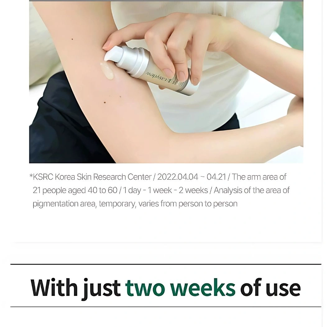 Easydew skincare melatoning oneday ampoule wihtin two weeks