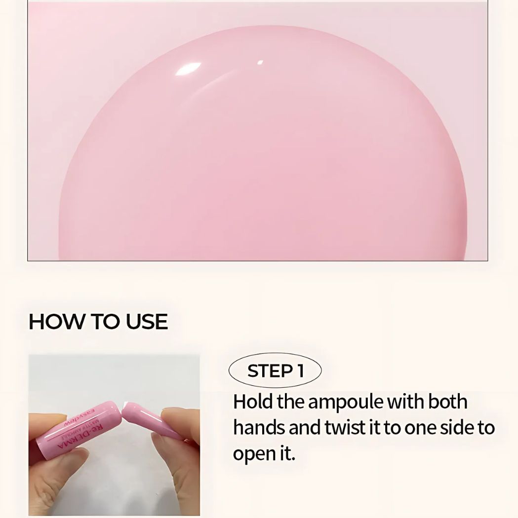 How to use Easydew Peptide Re-Derma master ampoule step 1