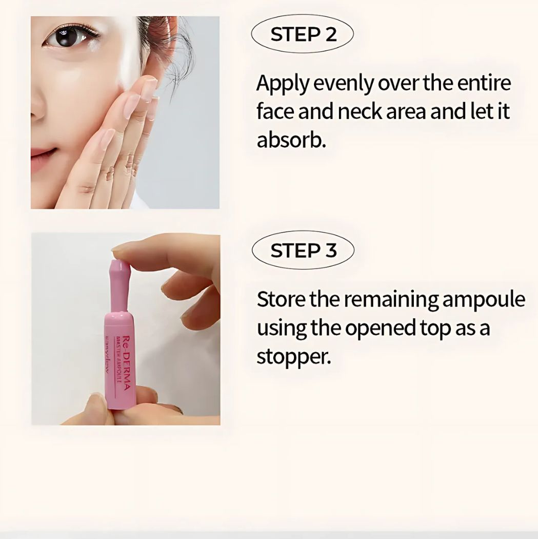 How to use Easydew Peptide Re-Derma master ampoule