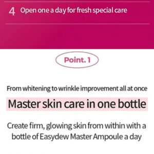 check point for Korean facial serum