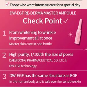 check points for Peptide Re-Derma ampoule