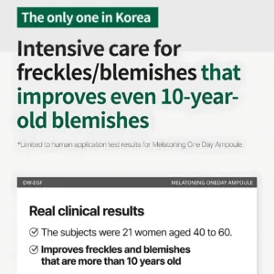 intensive care for freckles using 2700 shots Easydew