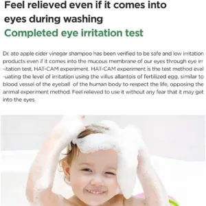 Dr. Ato shampoo completed eye irritation test