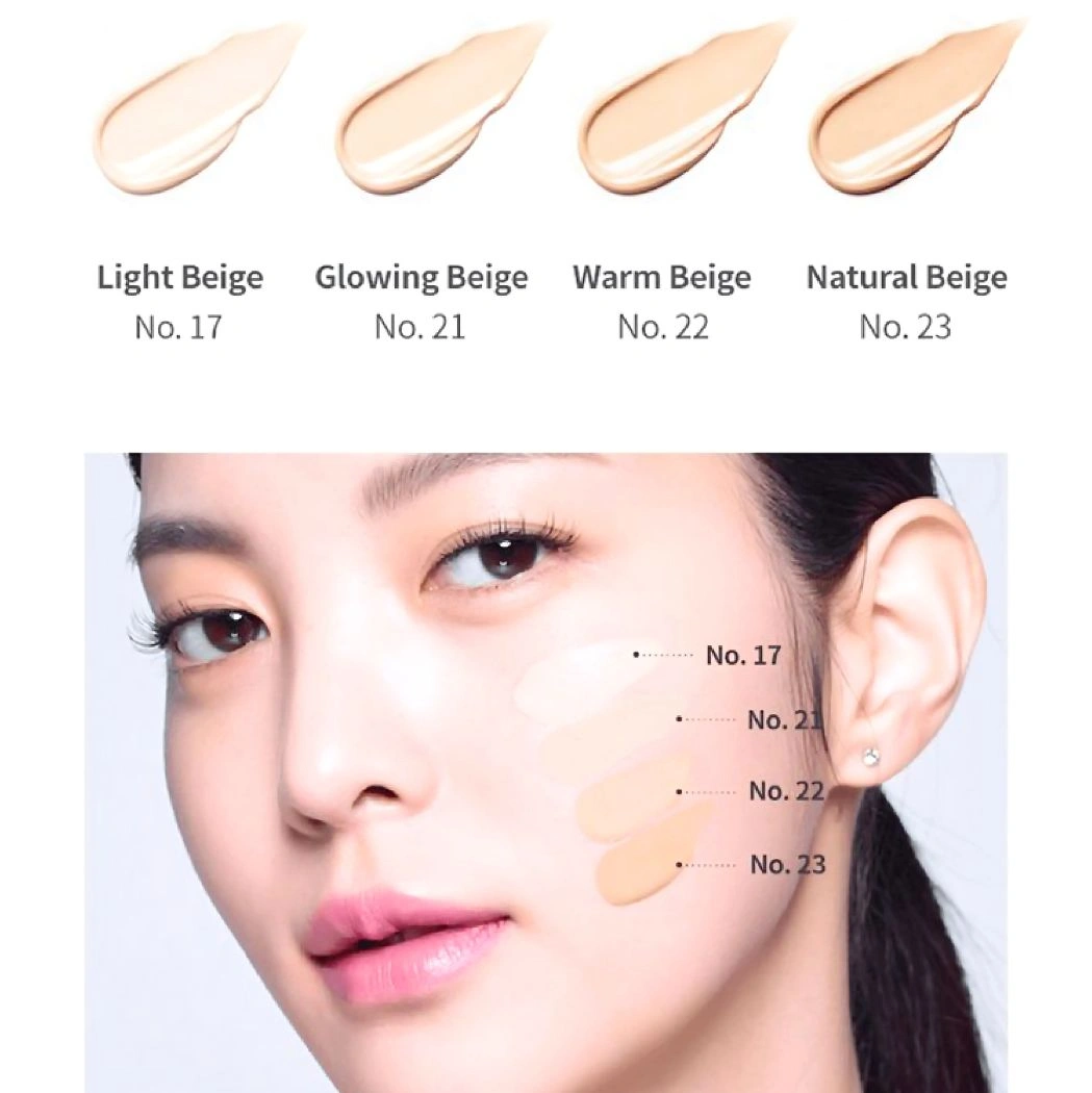 Missha Radiance perfect Fit Foundation applied on skin