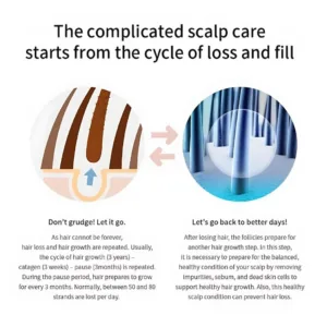 how complicated scalp hair growth cycle works