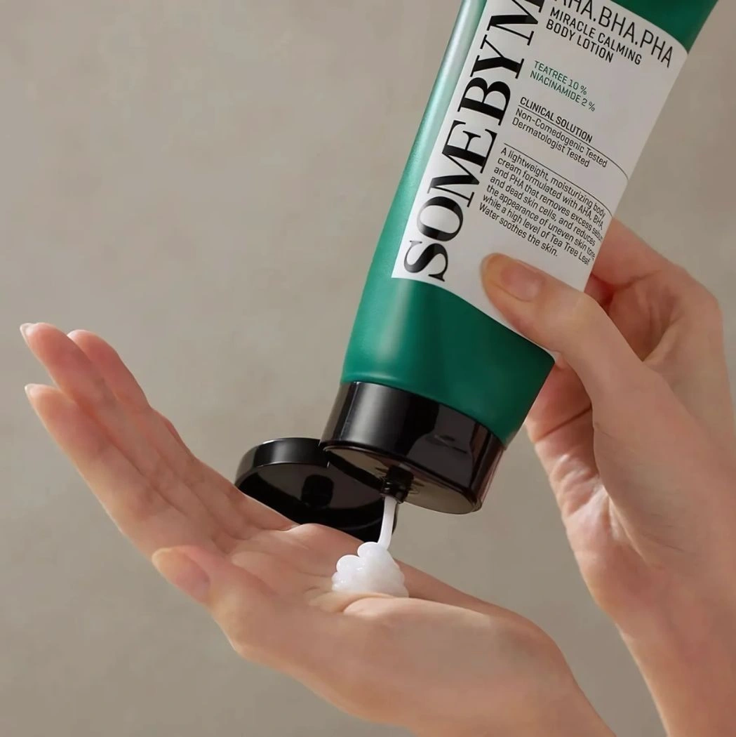 how to apply AHA-BHA-PHA miracle calming body lotion how to apply AHA-BHA-PHA miracle calming body lotion