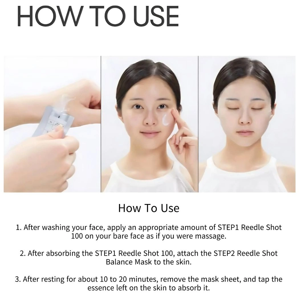 how to use Reedle Shot 300 2 step sheet mask