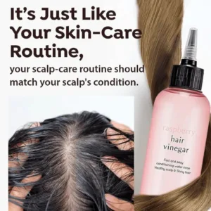 A’PIEU raspberry hair vinegar - Korean hair care routine