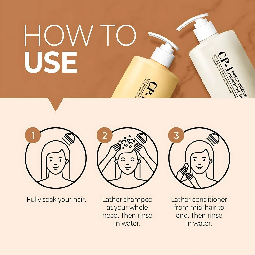 how to use bright complex nourishing shampoo