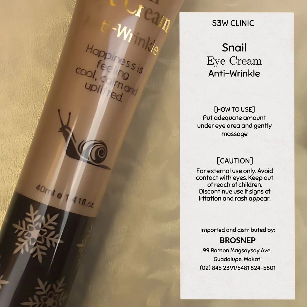 3W Clinic Snail Eye Cream Anti-Wrinkle details