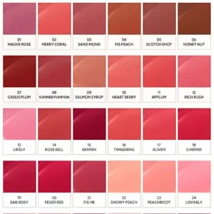 Color shades of TIRTIR Waterism Glow Mini Tint