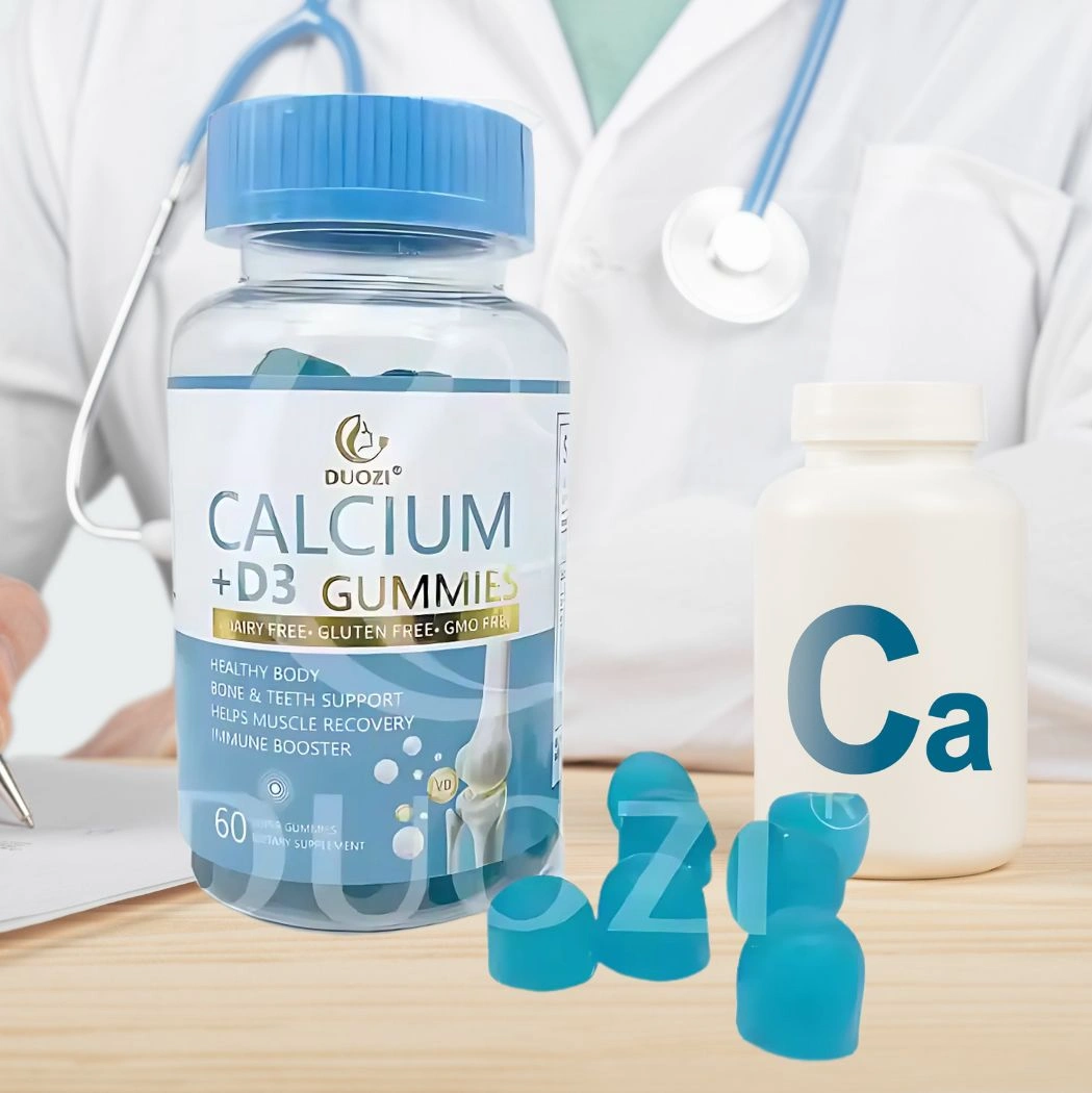 Duozi Calcium + D3 60 Gummies in each bottle