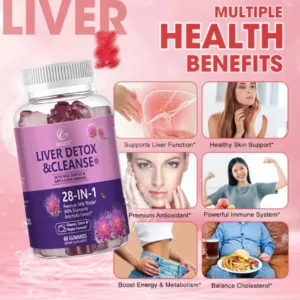 Duozi Liver Detox & Cleanse Gummies multiple health benefits