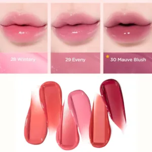 How TIRTIR Waterism Glow Mini Tint shades look on lips-6