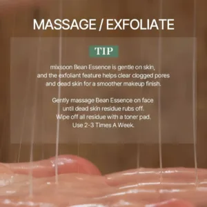Korean skin care exfoliating tip