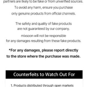 Mixsoon bean essence Korean skin care exfoliating before purchase note