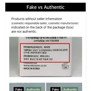 Mixsoon fake vs authentic