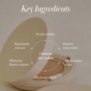 Thim Luminous Skin Cushion SPF50+ key ingredients