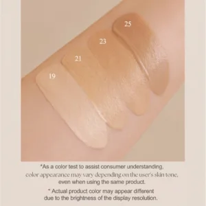 color test of Thim Luminous Skin Cushion