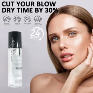 cut your blow dry time by 30 degree using 3W CLINIC Make up Pearl Mist