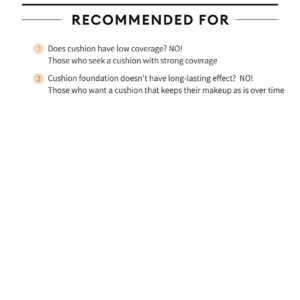 recommendation for MISSHA magic cushion cover lasting SPF50+