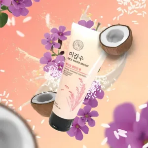 rice water bright facial foaming cleanser 150ml