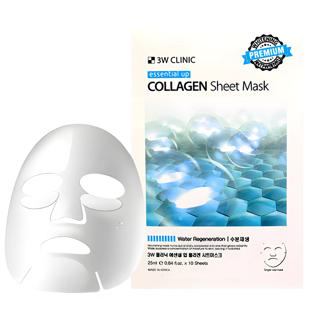 3W-Clinic-Essential-Collagen-Sheet-Mask