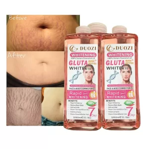 1L Gluta Whitening Oil for skin brightening and stretch mark removal