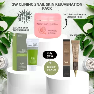 3W Clinic snail skin rejuvenation pack