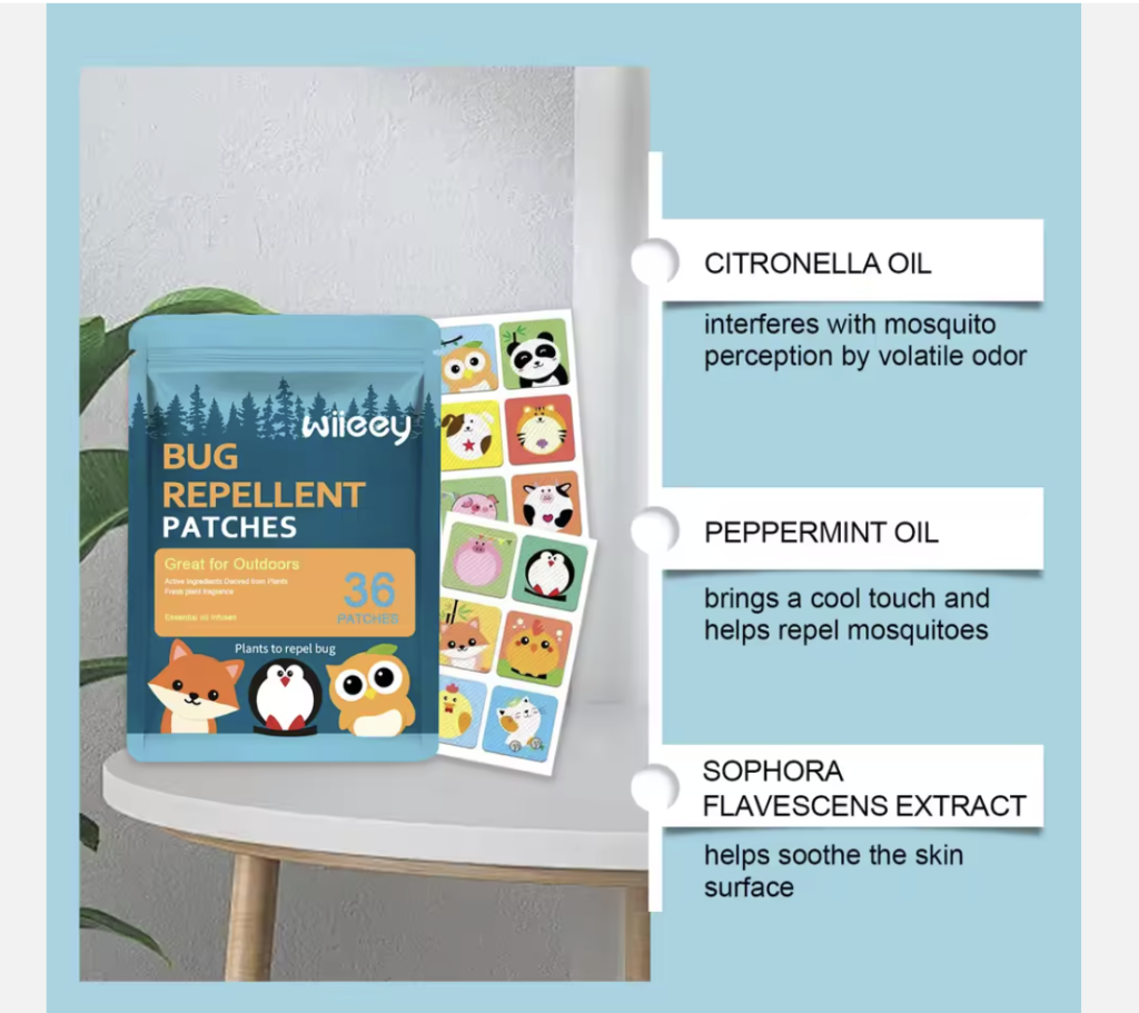 Bug Repellent Patches Made with Natural Oils