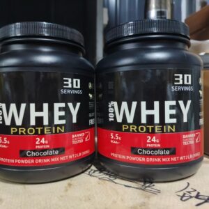 Isolate Whey Protein jars