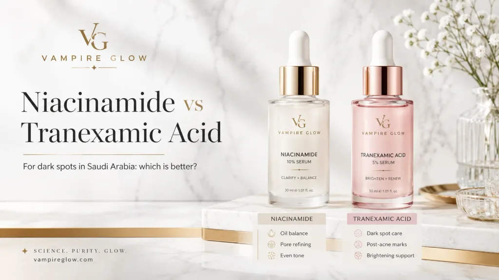 Niacinamide vs tranexamic acid for dark spots which is better for Saudi Arabia