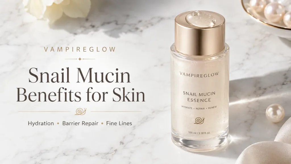 Snail mucin benefits for skin hydration barrier repair and fine lines