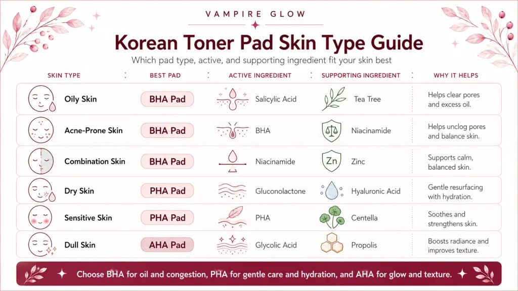 Korean toner pad skin type guide which active is right for your skin