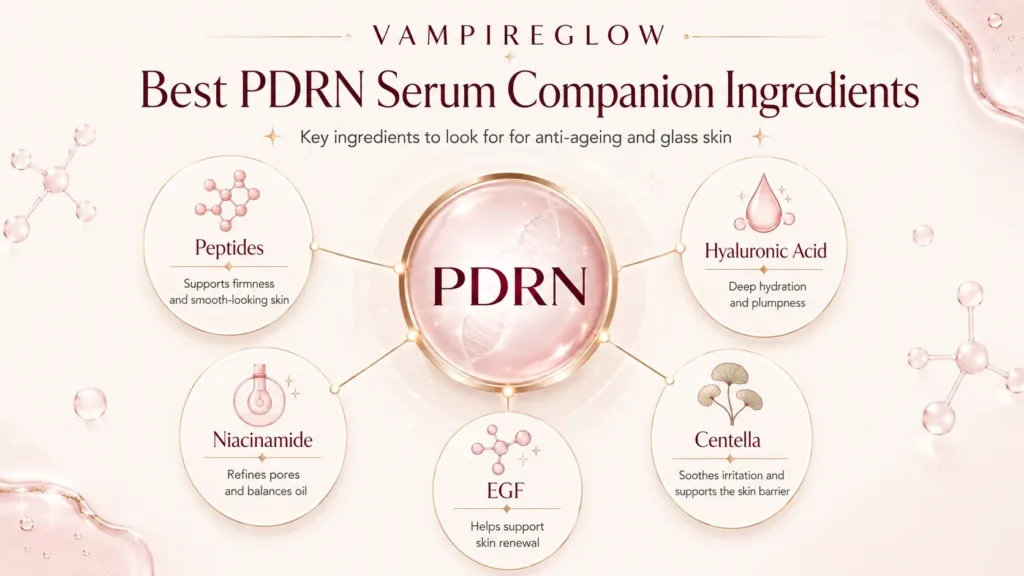 Key ingredients to look for in the best PDRN serum for anti-ageing and glass skin