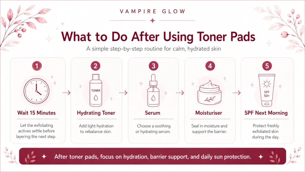 What to do after using toner pads step by step routine