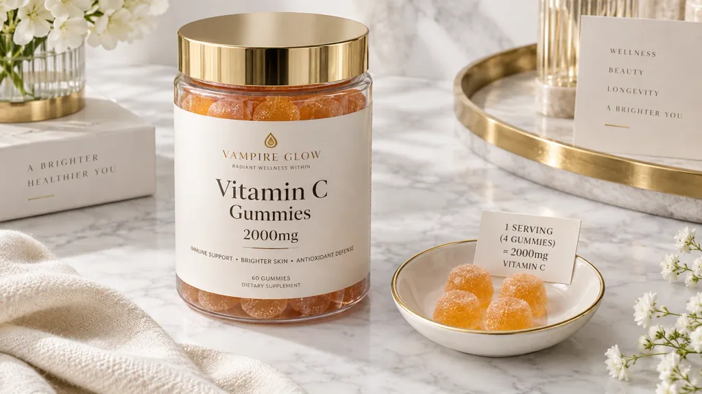 Vitamin C gummies 2000mg side effects and dosage