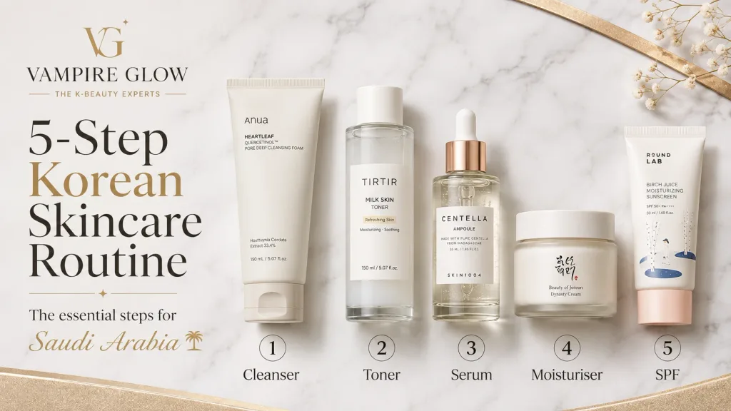 5-step Korean skincare routine for Saudi Arabia the essential steps