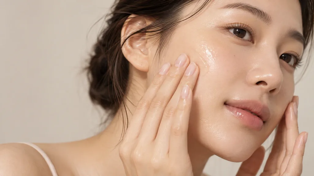 Applying bean essence for hydration and barrier support
