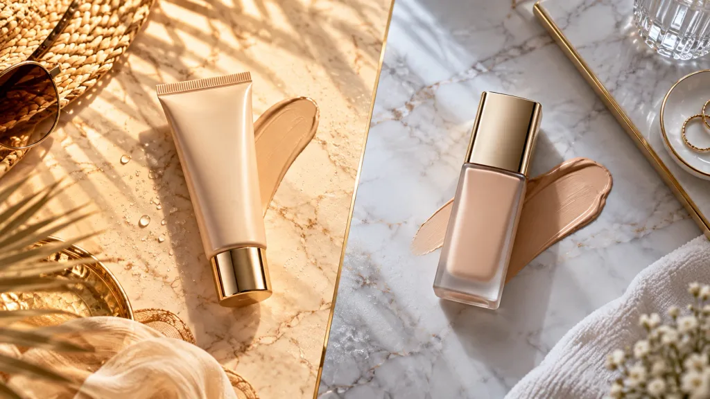 BB cream vs foundation comparison for Gulf humidity