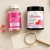 Checking a halal collagen label before buying